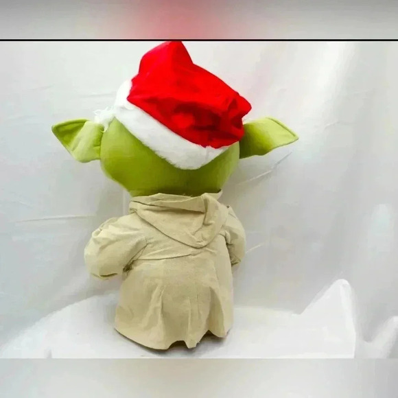 BIG 20 inch Tall Star Wars Yoda Plush- Christmas Santa Claus by Gemmy - Picture 7 of 9